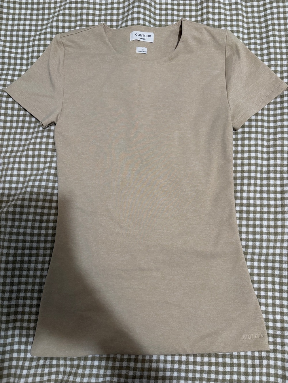Aritzia contour beige top
